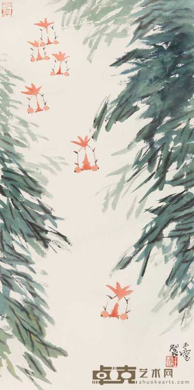 宋玉麟 鱼乐图 立轴 68.5×34.5cm